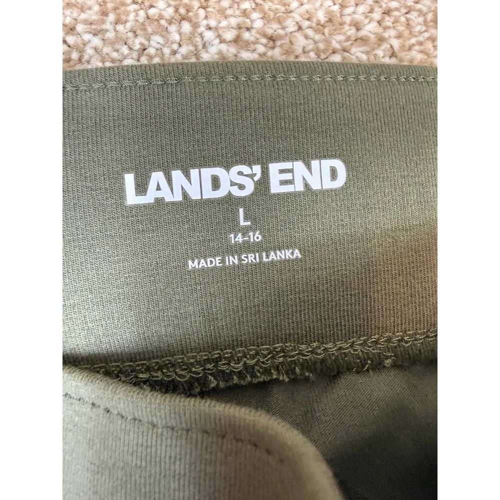 LOT Womens Pants‎ Large Lands End Womens Pants 14-16 Black Navy Olive Stretch